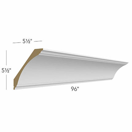 CM-8 ( X-LARGE COVE CROWN MOLDING - 96