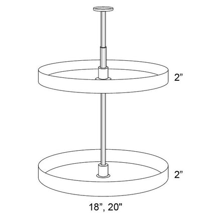 PLASTIC LAZY SUSAN FOR WDC2430