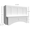 RHA483021 ( 4 PANEL ARCHED HOOD - 48