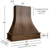 RHCA42 WALNUT ( CURVED ARTISAN HOOD WALNUT - 42