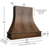 RHCA48 WALNUT ( CURVED ARTISAN HOOD WALNUT - 48